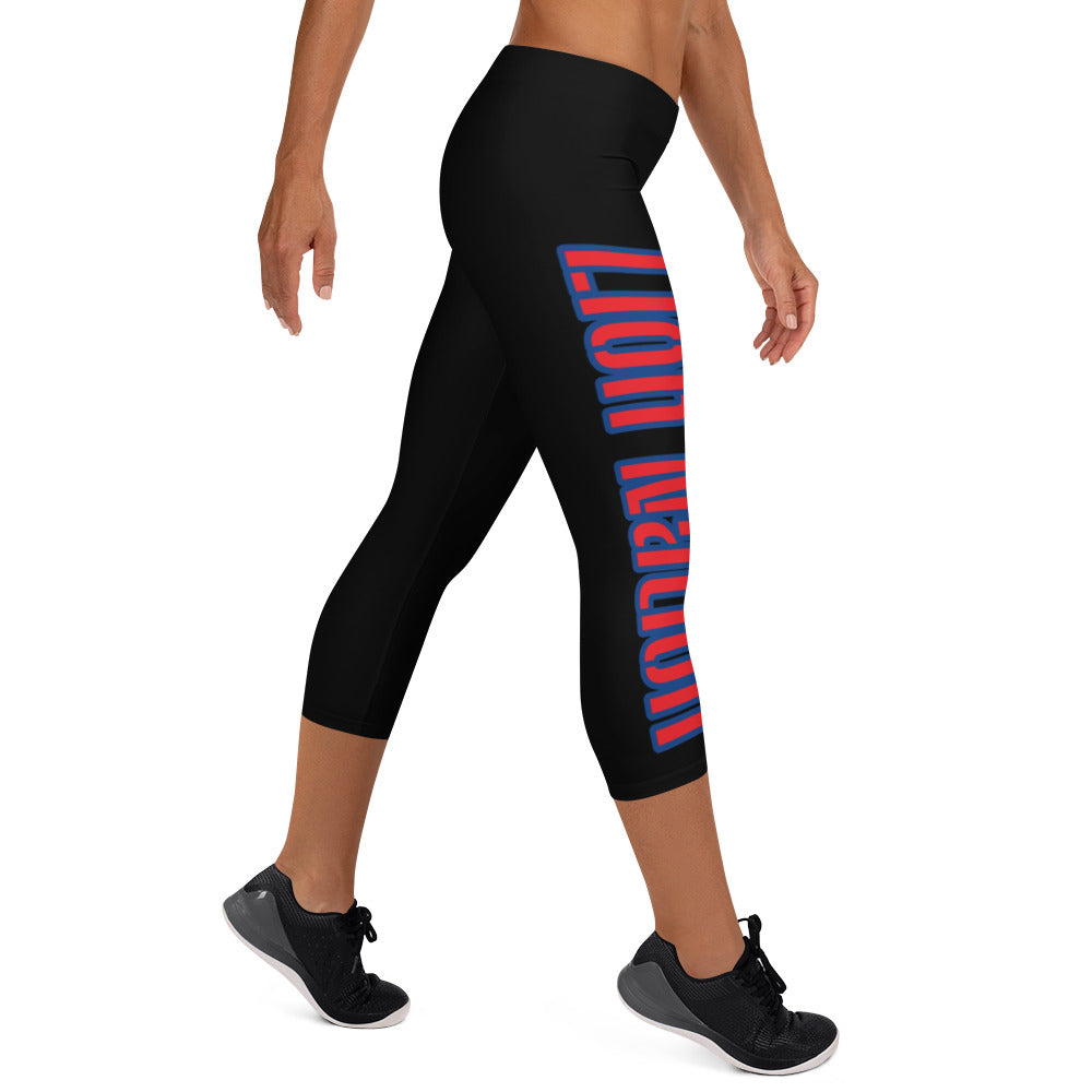 Lions Capri Leggings (Lion Nation)