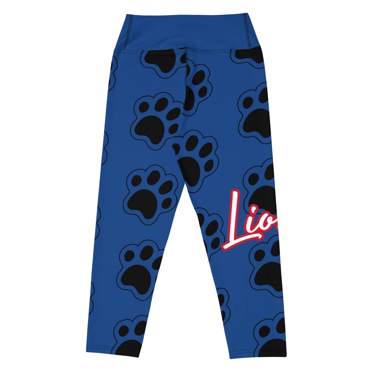 Lions Yoga Capri Leggings (Paws)