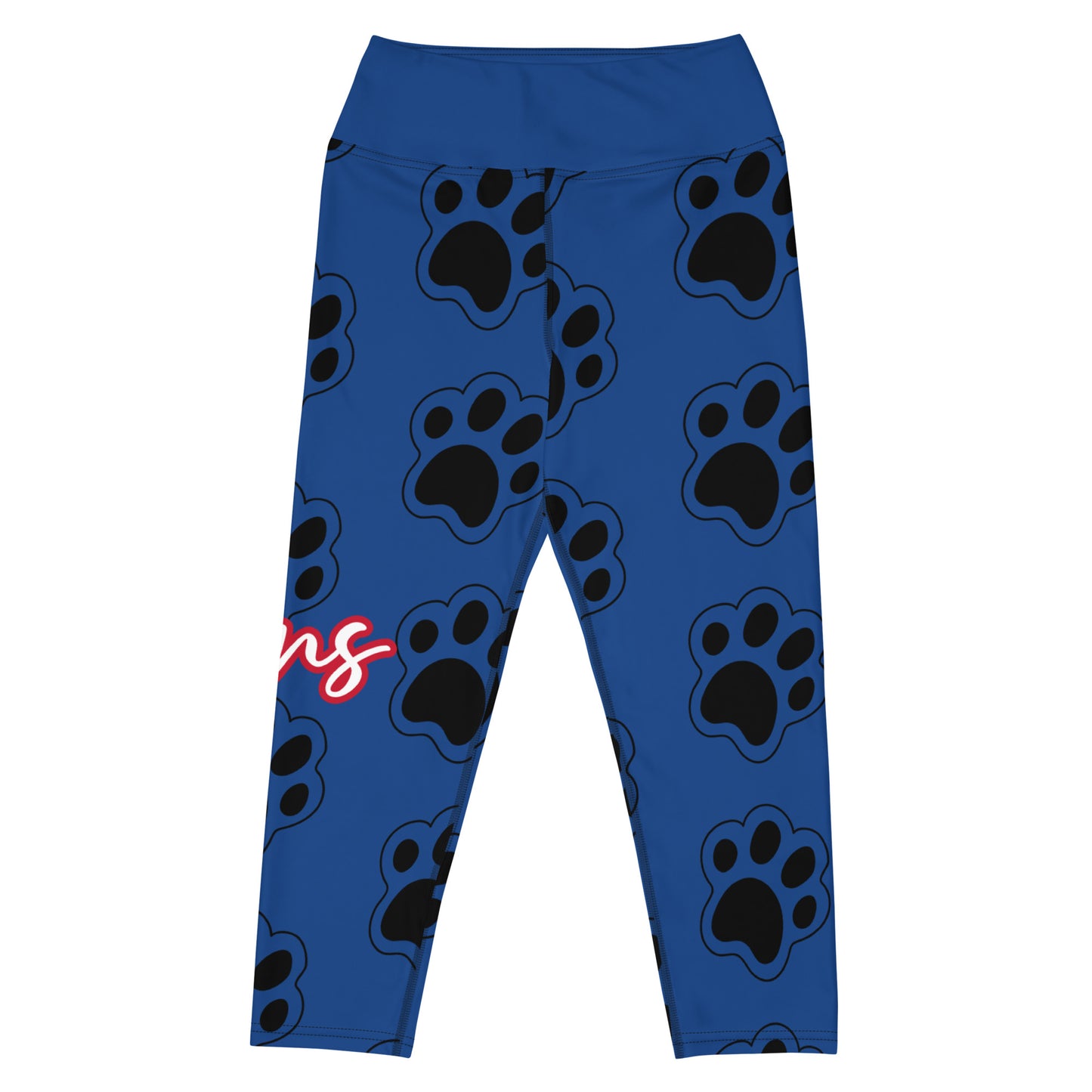 Lions Yoga Capri Leggings (Paws)