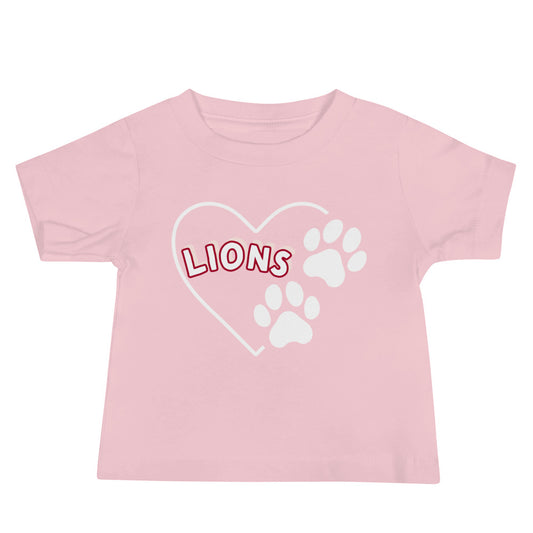 Lion Baby Jersey Short Sleeve Tees  (Hearts) Bella Canvas