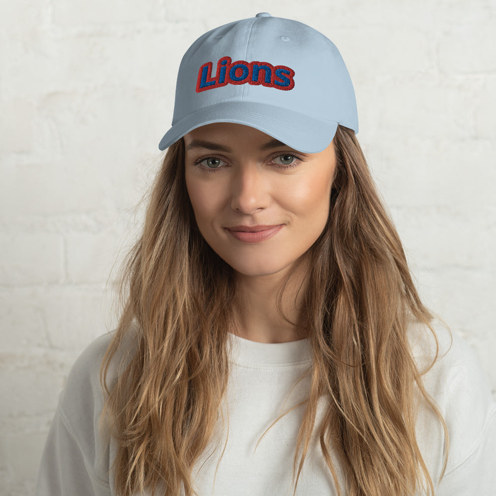 Lions Unisex Dad Hat (Spellout)