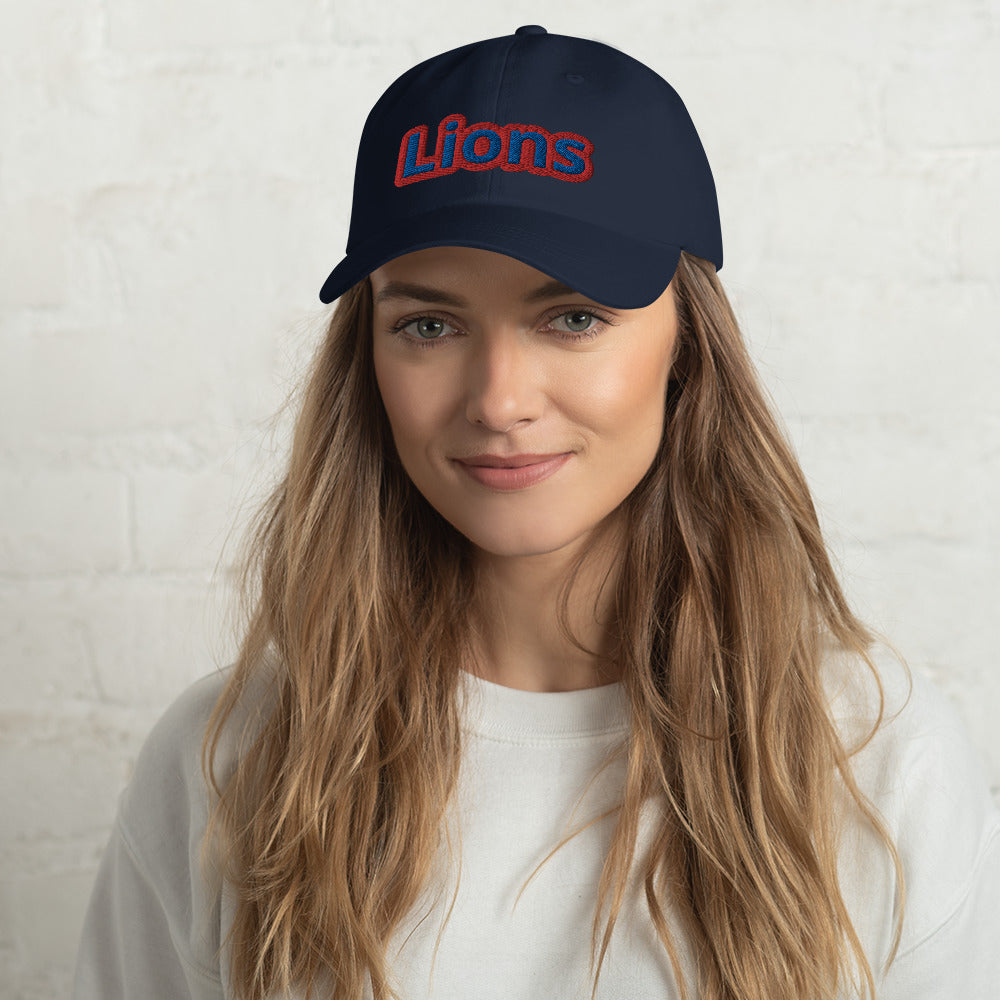 Lions Unisex Dad Hat (Spellout)