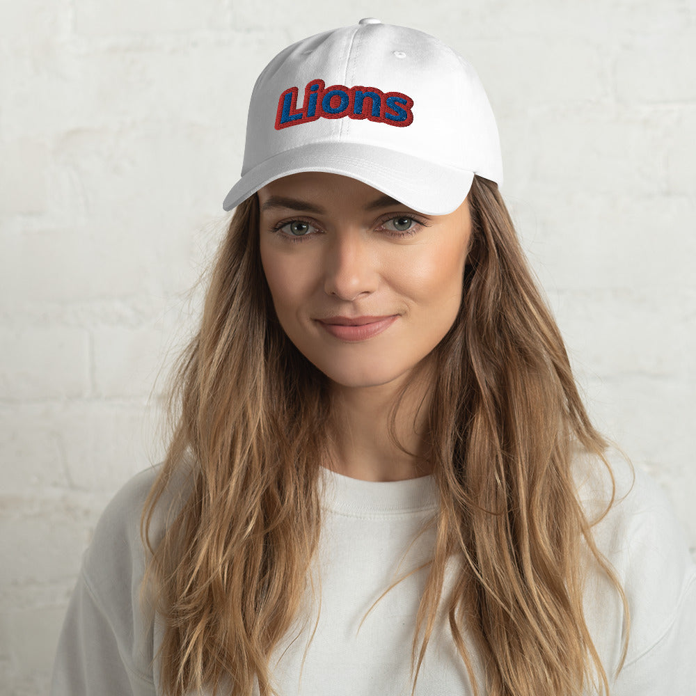 Lions Unisex Dad Hat (Spellout)