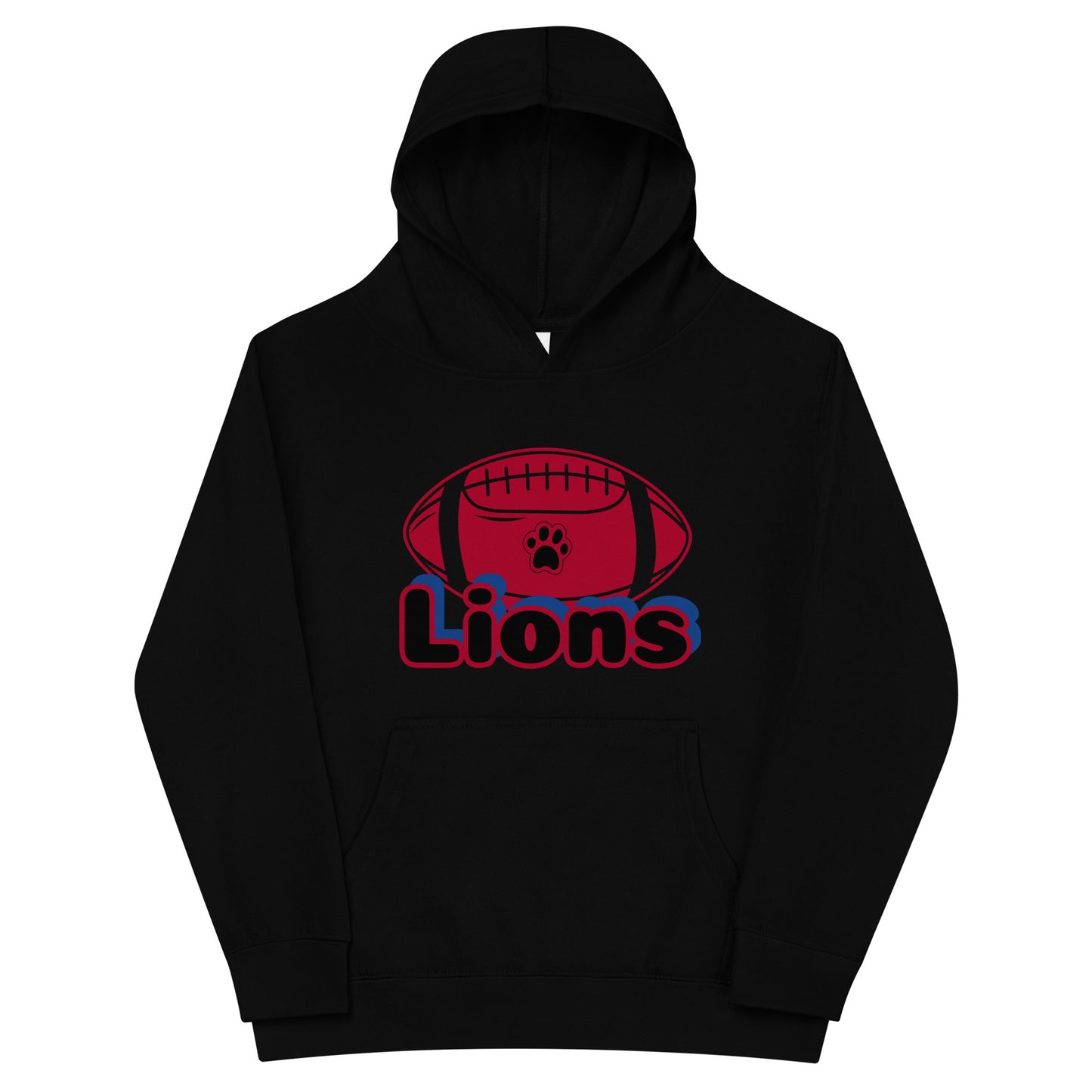 Lions Kids Fleece Hoodie (Football Paw)