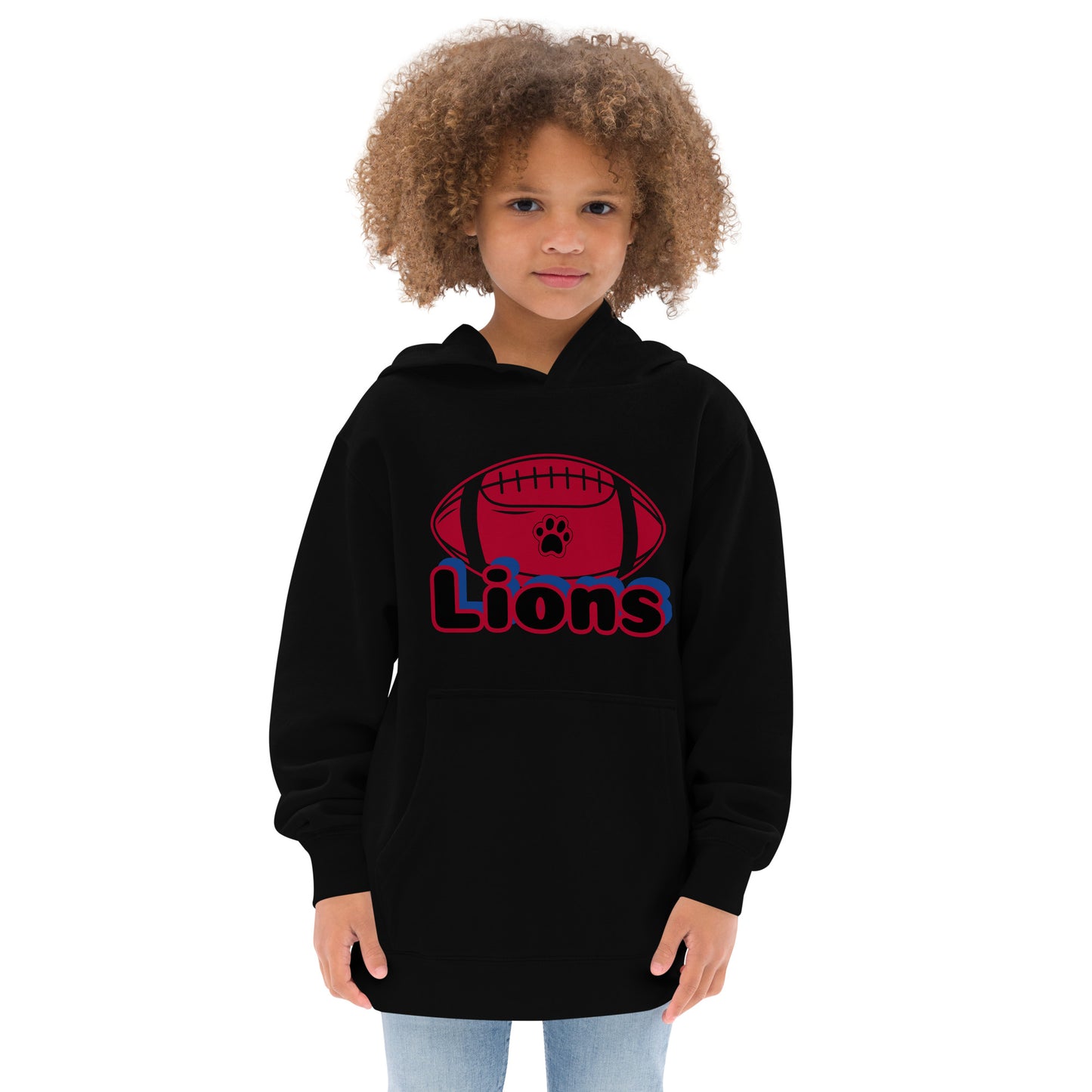 Lions Kids Fleece Hoodie (Football Paw)