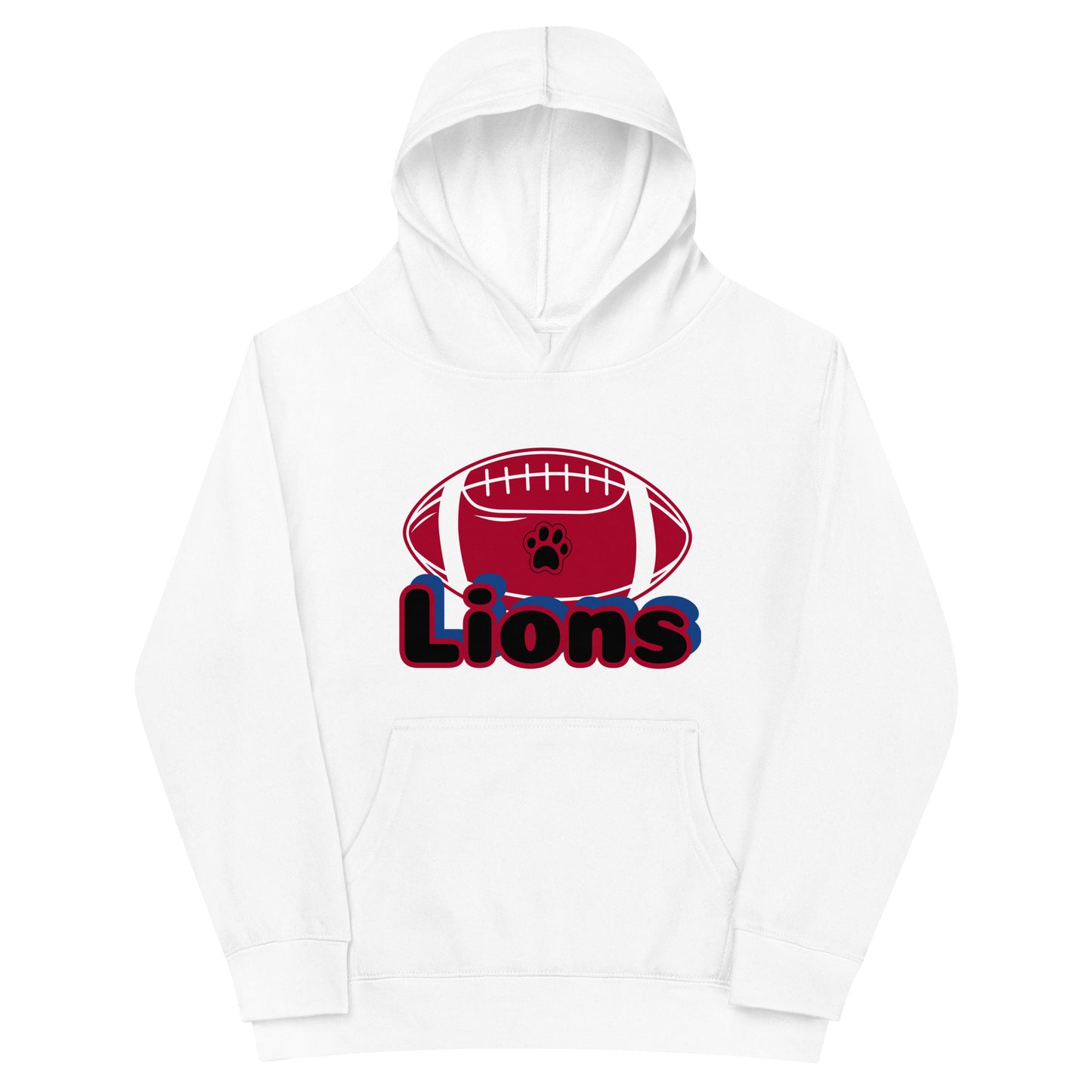 Lions Kids Fleece Hoodie (Football Paw)