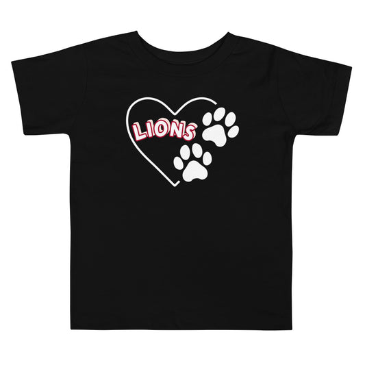 Lions Toddler Short Sleeve Tee (Hearts)