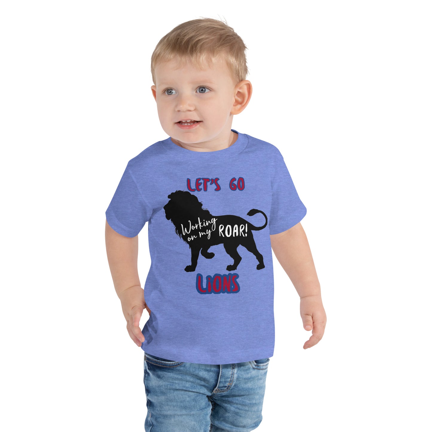 Lions Toddler Short Sleeve Tee (Working on my Roar) Bella Canvas