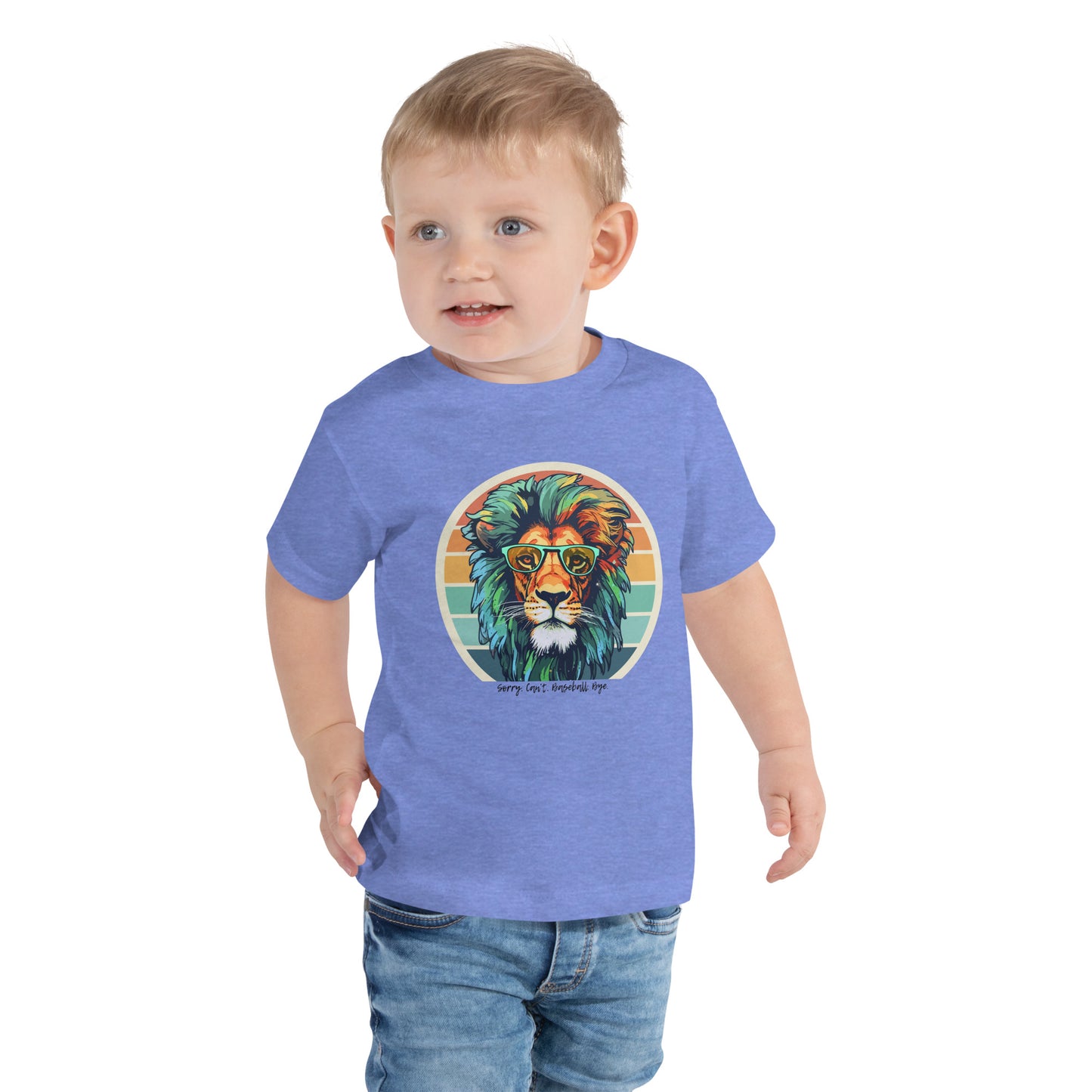 Lions Toddler Short Sleeve Tee (Sorry Can't Baseball Bye)