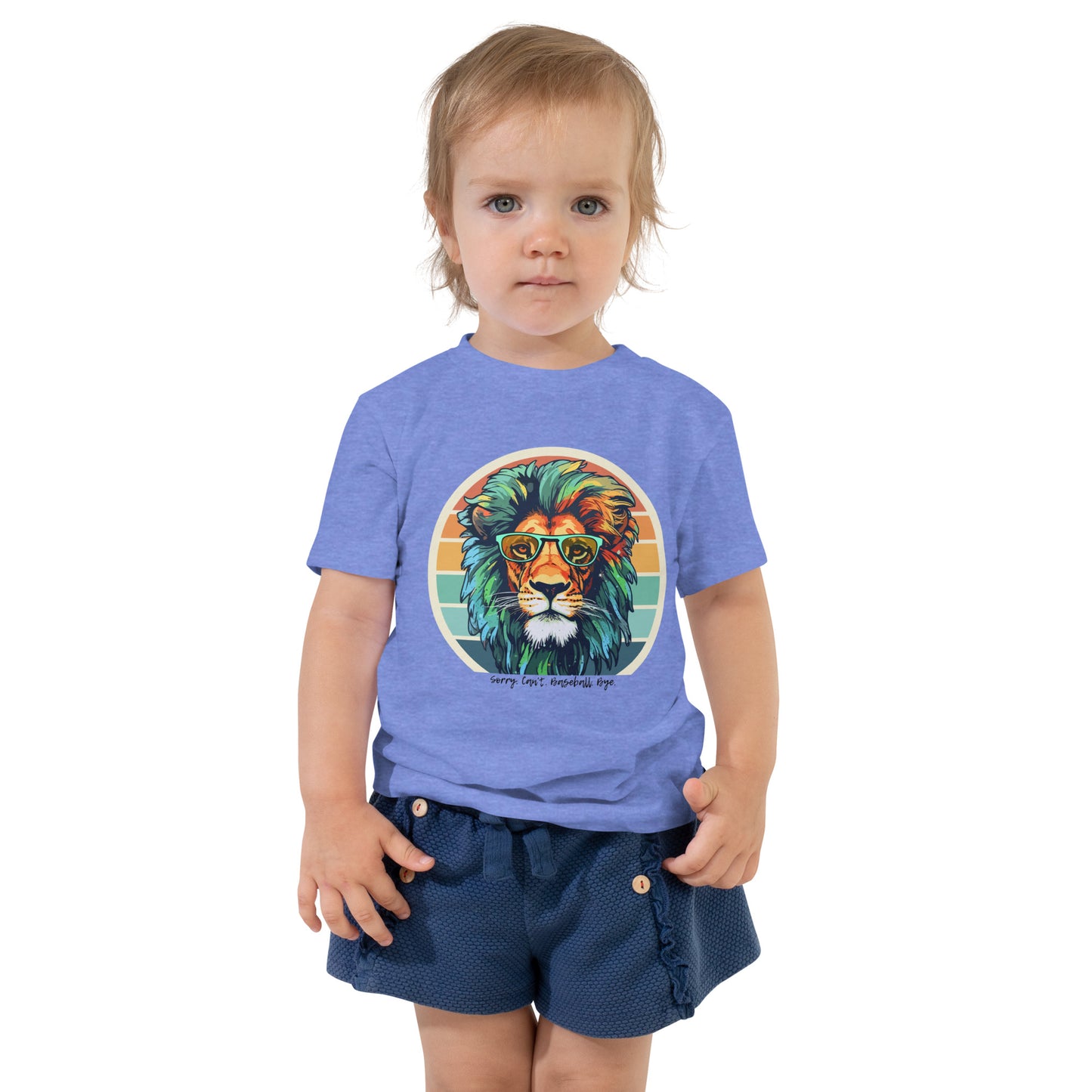 Lions Toddler Short Sleeve Tee (Sorry Can't Baseball Bye)