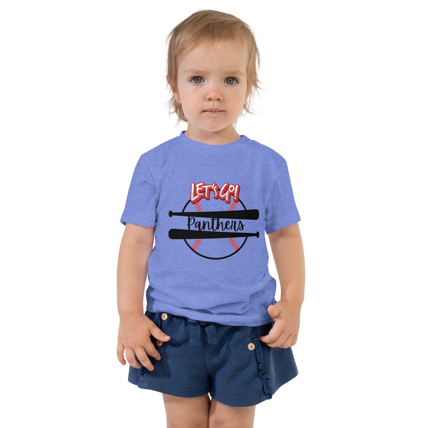 Panthers Baseball Toddler Short Sleeve Tee