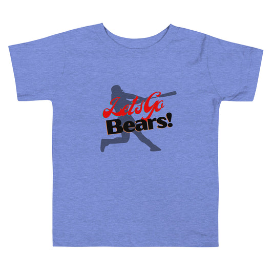 Bears Toddler Short Sleeve Tee (Lets Go Baseball)