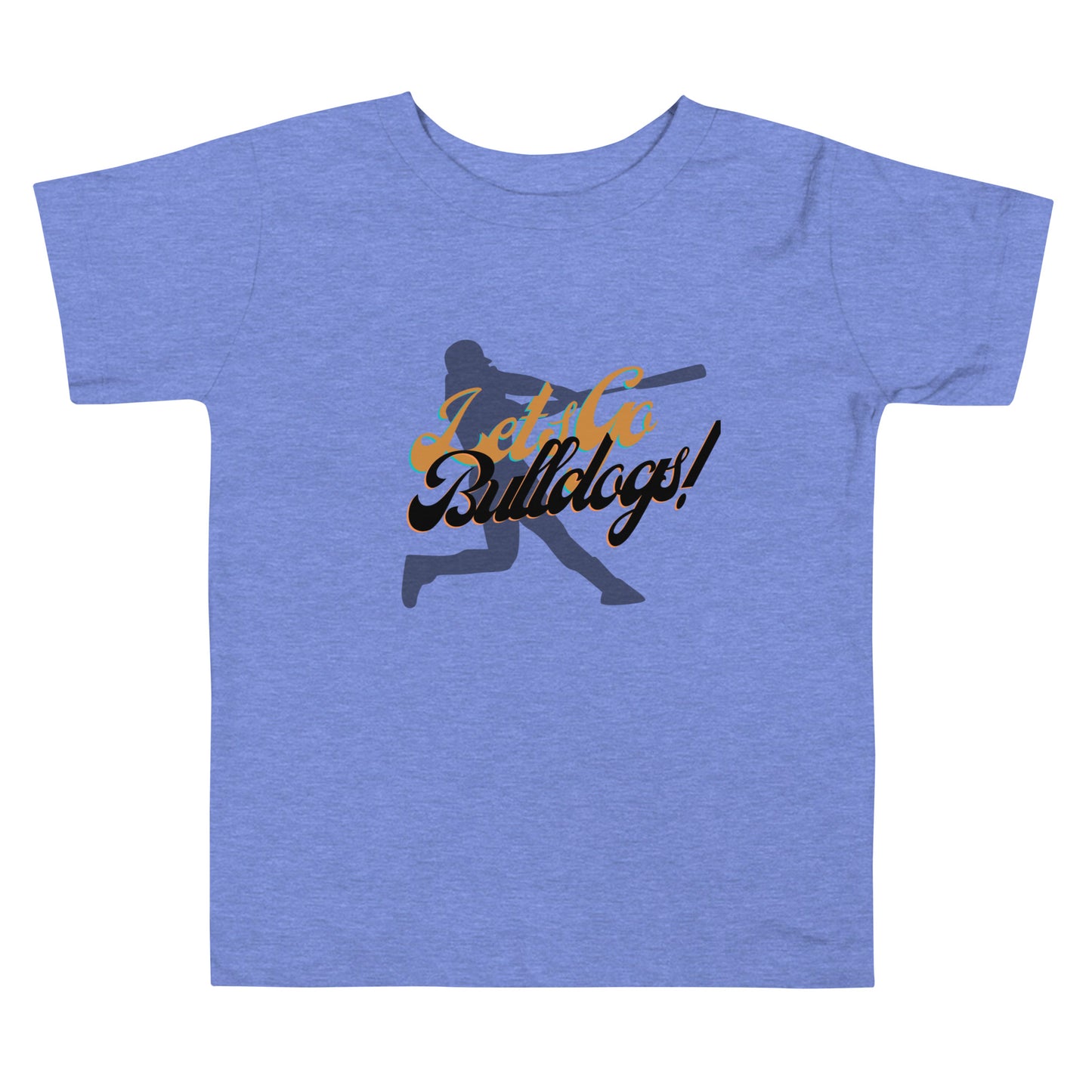 Bulldogs Toddler Short Sleeve Tee (Let's Go Baseball)