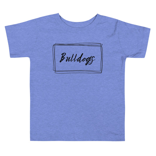 Bulldogs Toddler Short Sleeve Tee (simple box)