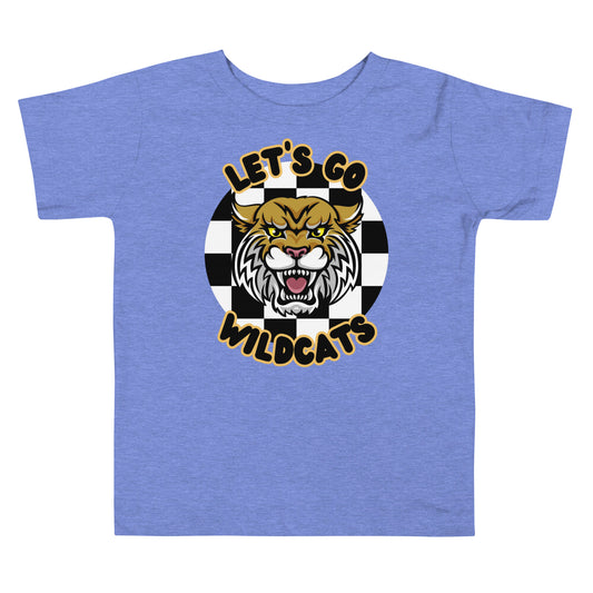 Wildcats Toddler Short Sleeve Tee (checkered)