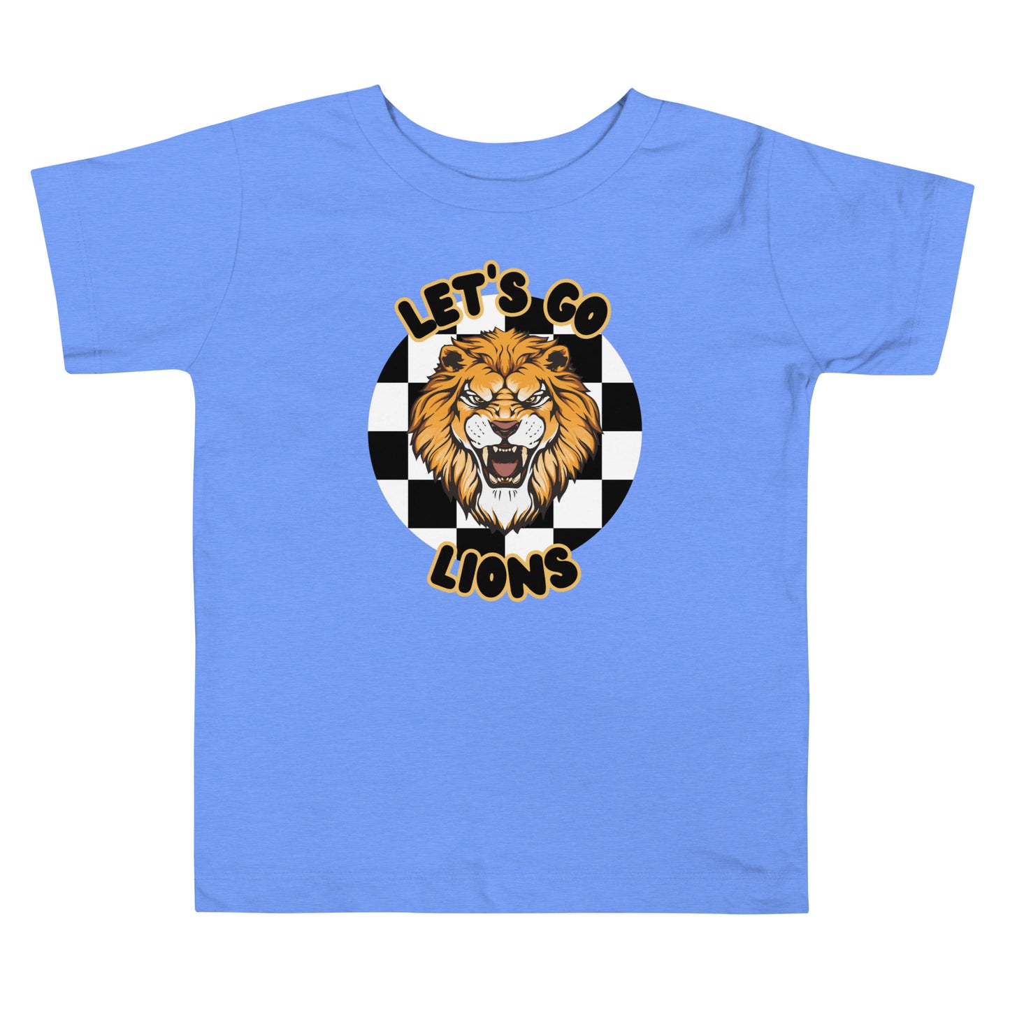 Lions Toddler Short Sleeve Tee (Checkered)