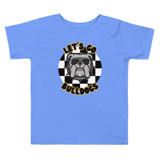 Bulldogs Toddler Short Sleeve Tee (checkered)