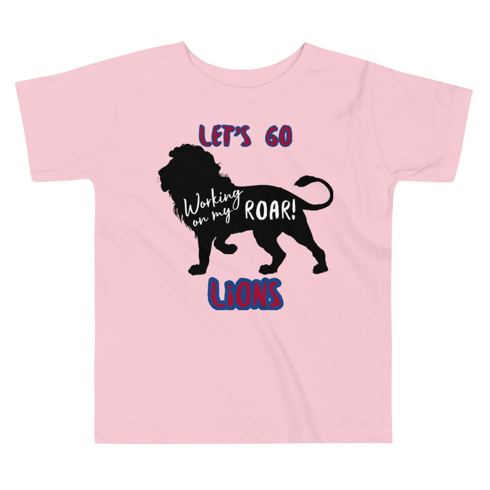 Lions Toddler Short Sleeve Tee (Working on my Roar) Bella Canvas