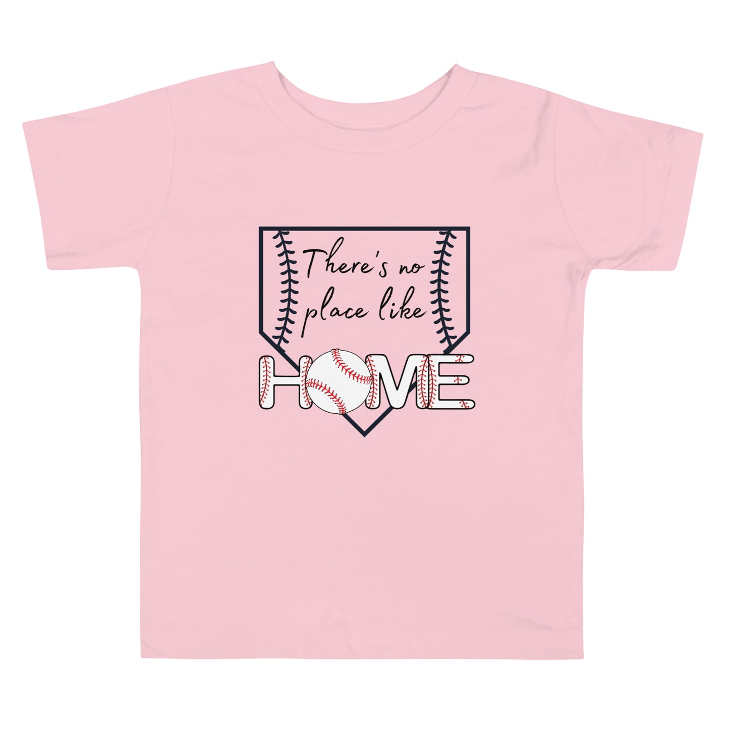 Baseball Toddler Short Sleeve Tee (No Place Like Home)