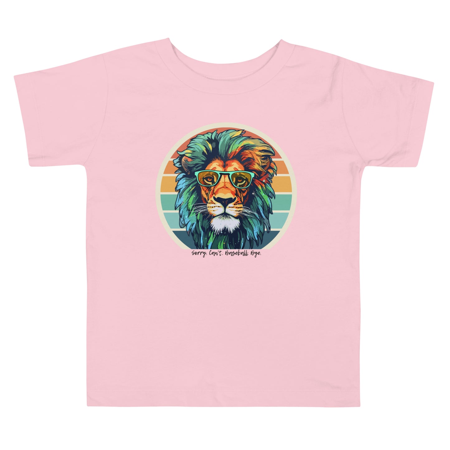 Lions Toddler Short Sleeve Tee (Sorry Can't Baseball Bye)