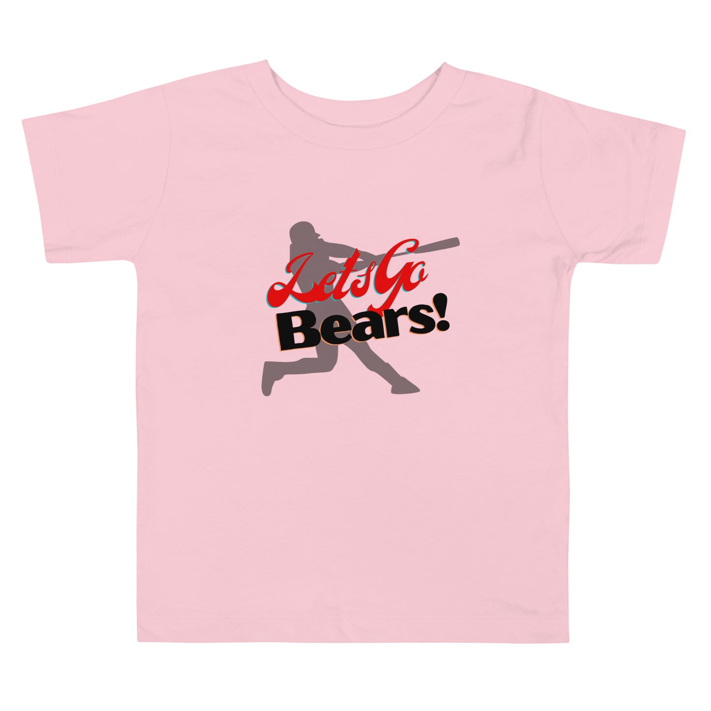 Bears Toddler Short Sleeve Tee (Lets Go Baseball)