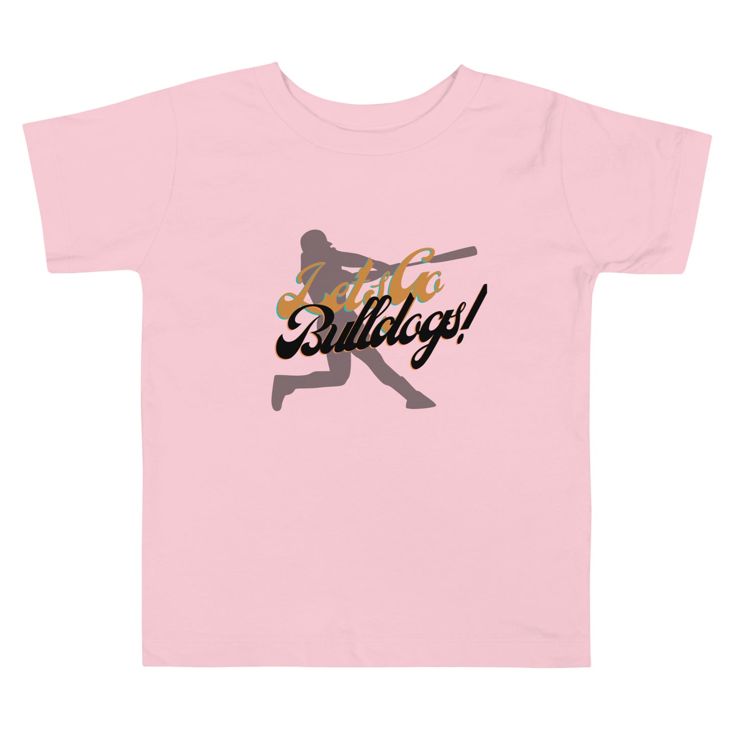 Bulldogs Toddler Short Sleeve Tee (Let's Go Baseball)