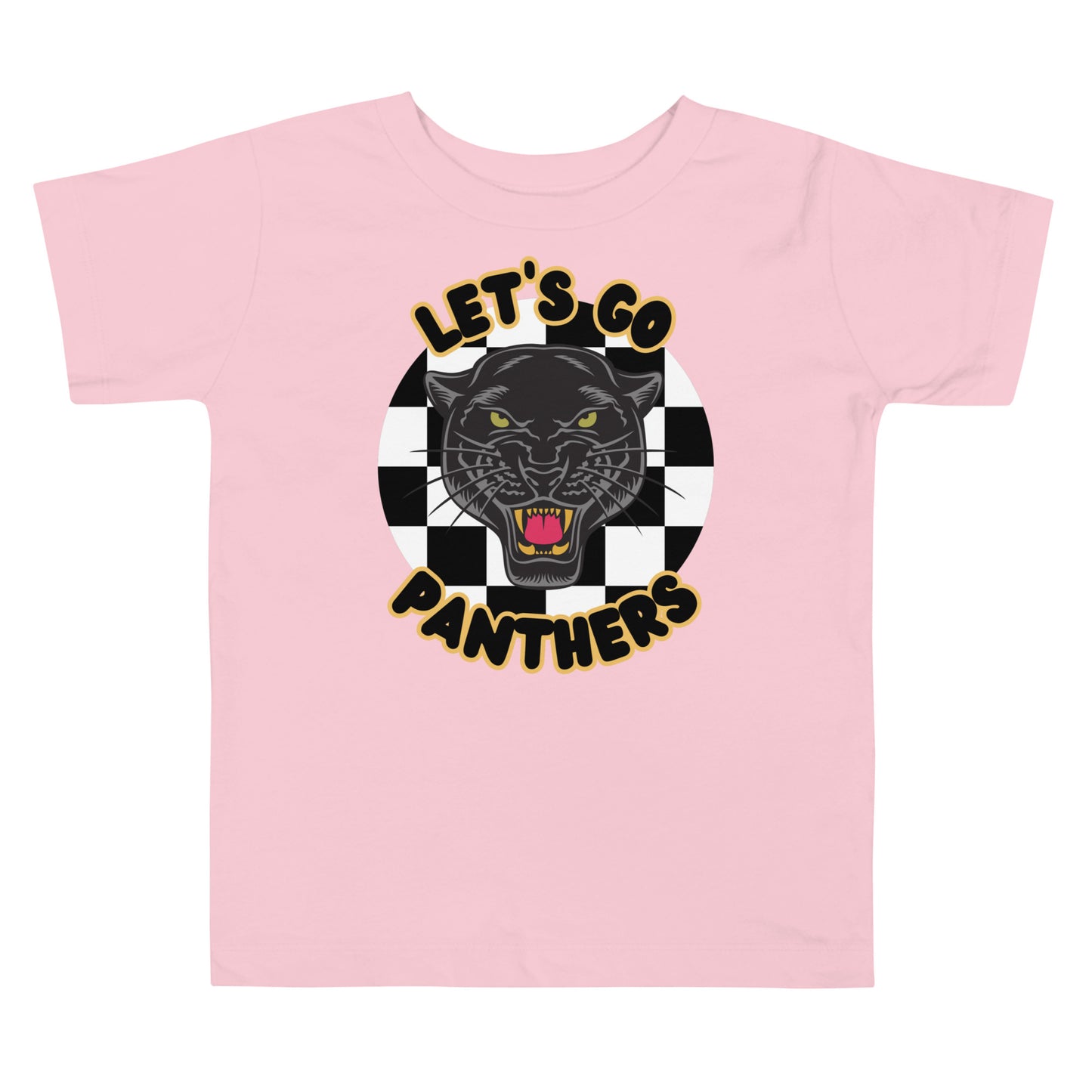 Panthers Toddler Short Sleeve Tee (Checkered)