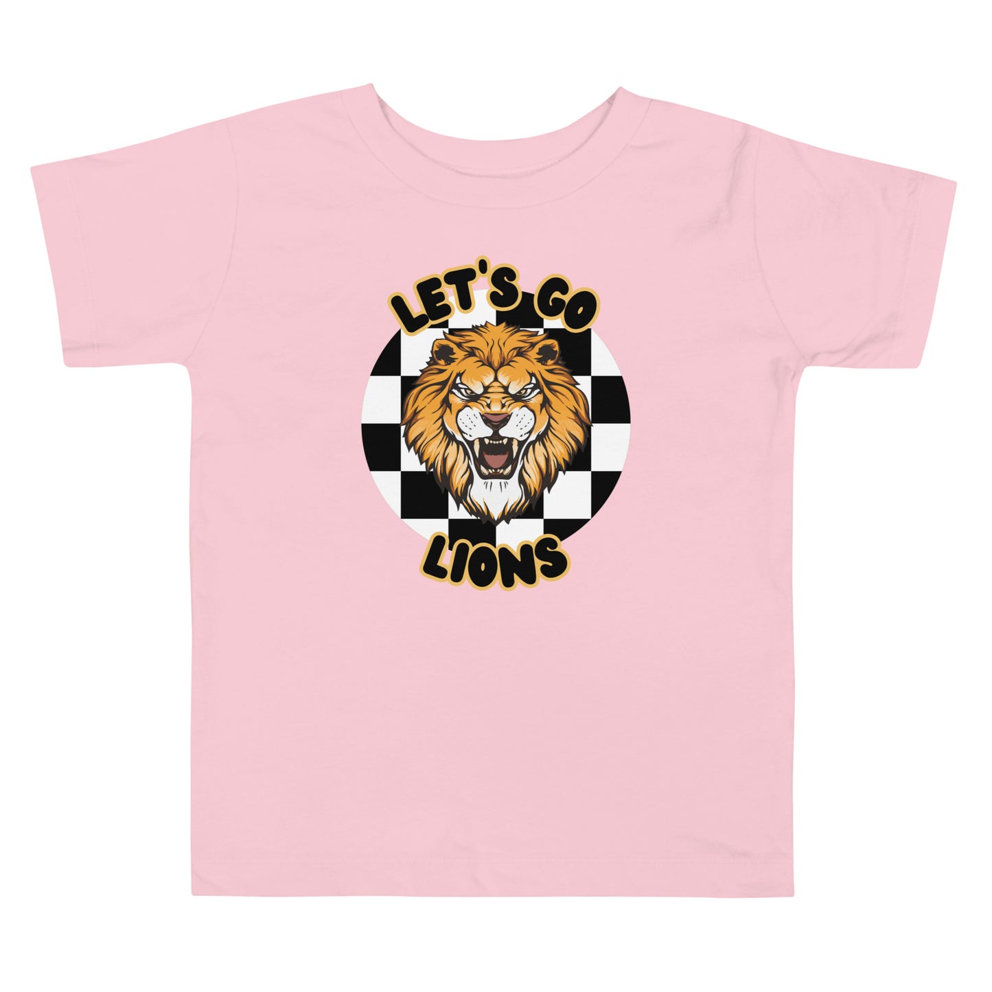 Lions Toddler Short Sleeve Tee (Checkered)