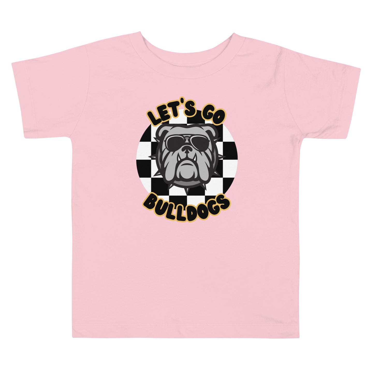 Bulldogs Toddler Short Sleeve Tee (checkered)