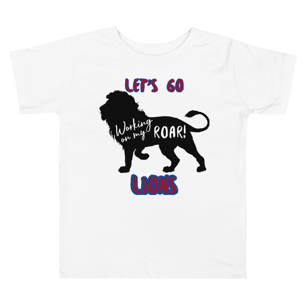 Lions Toddler Short Sleeve Tee (Working on my Roar) Bella Canvas