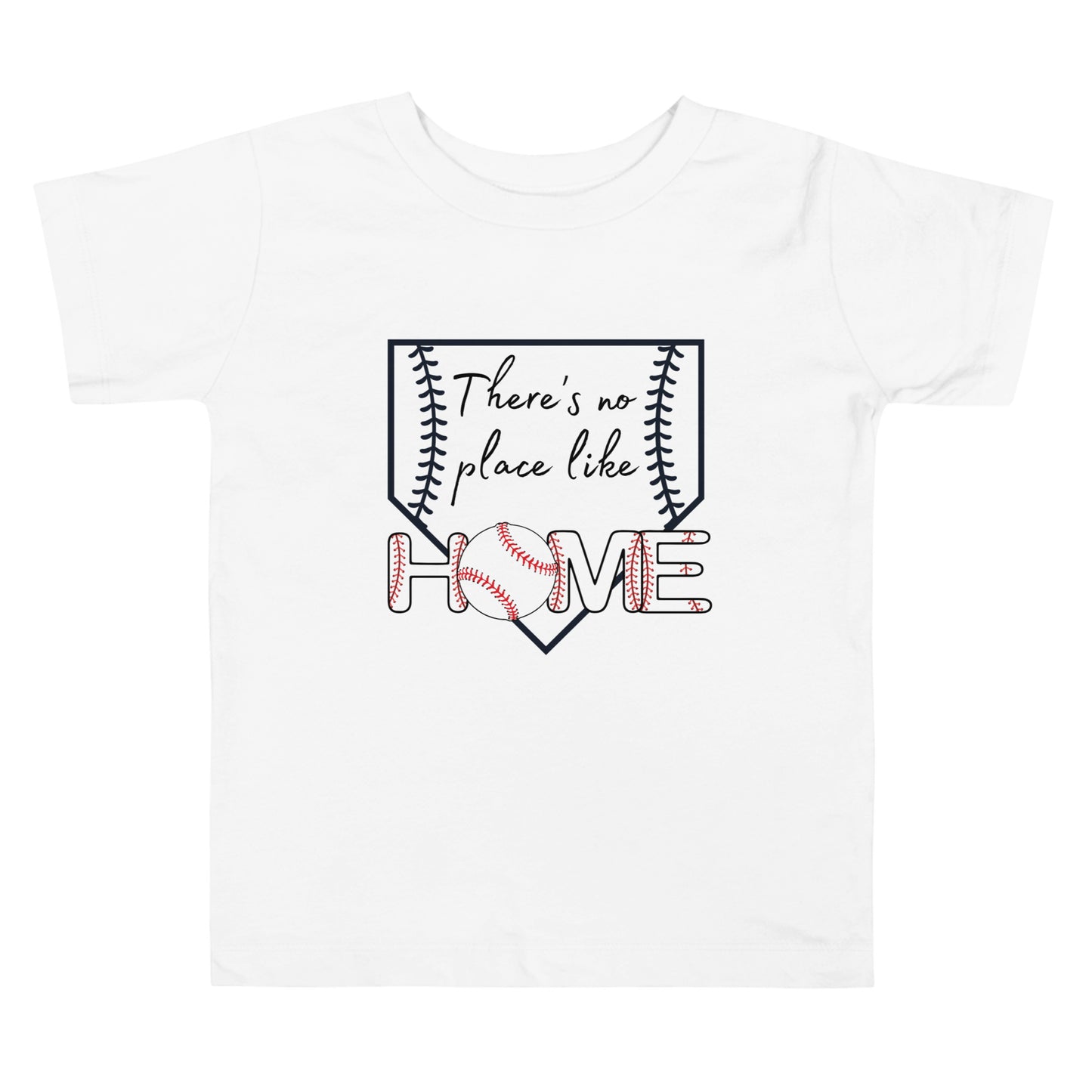 Baseball Toddler Short Sleeve Tee (No Place Like Home)