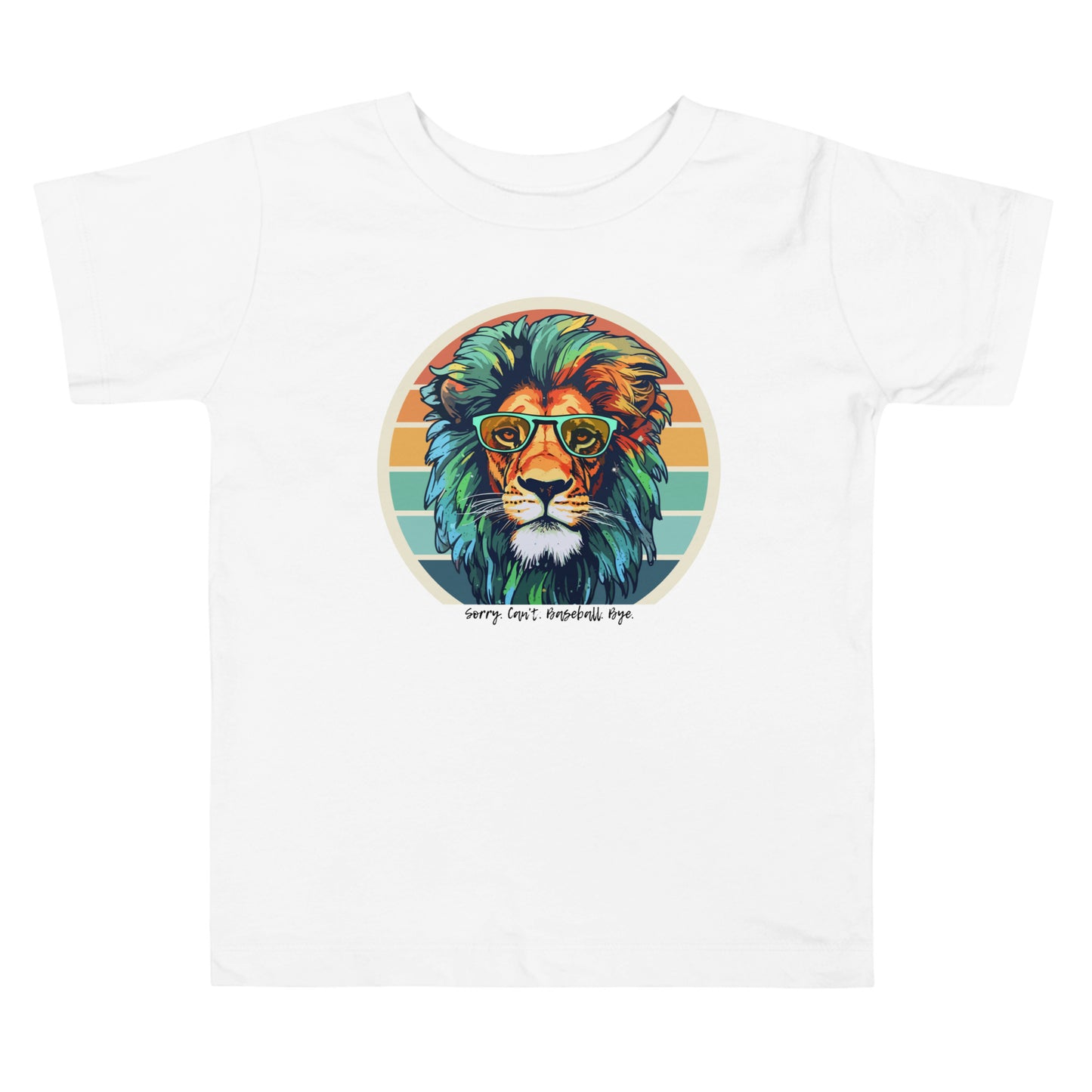 Lions Toddler Short Sleeve Tee (Sorry Can't Baseball Bye)