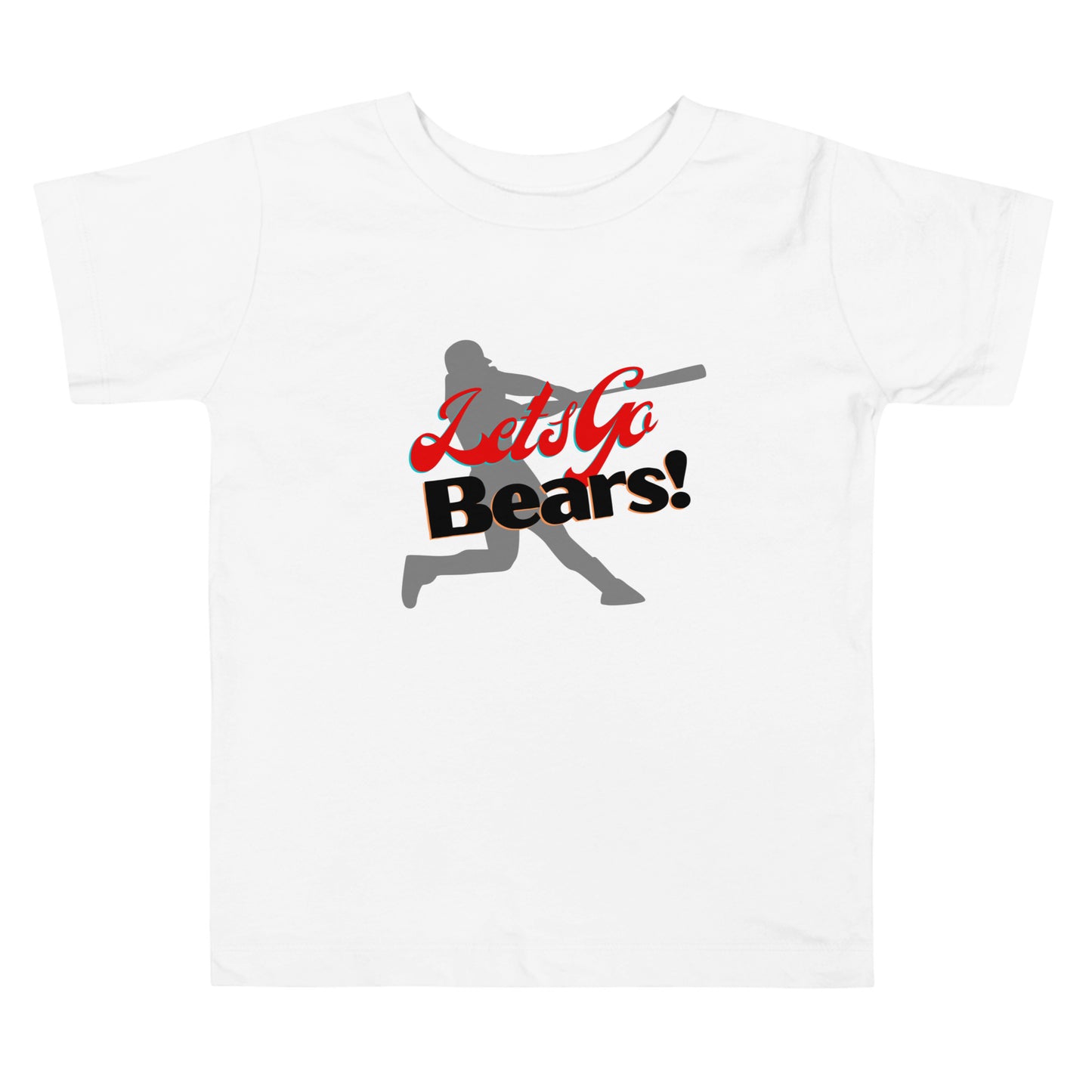 Bears Toddler Short Sleeve Tee (Lets Go Baseball)