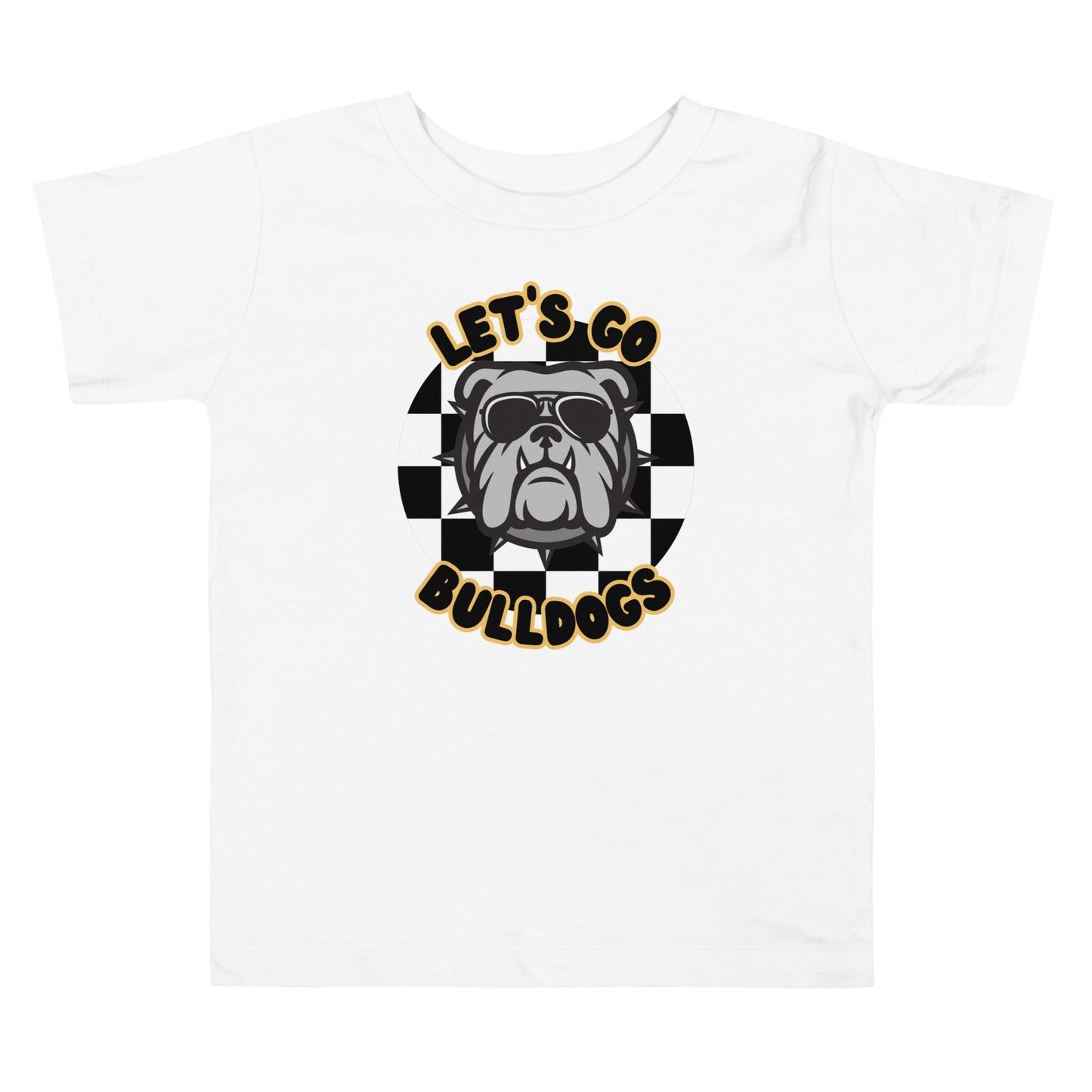 Bulldogs Toddler Short Sleeve Tee (checkered)