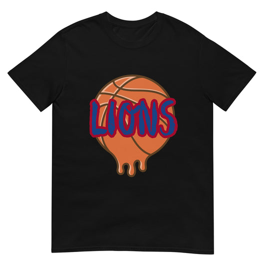 Lions Short-Sleeve Unisex T-Shirt (Basketball Melting)