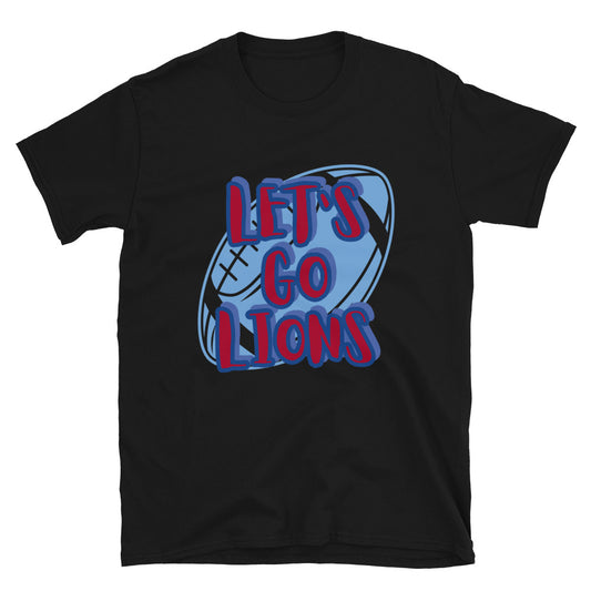 Lions Short-Sleeve Unisex T-Shirt (Lets Go Football)