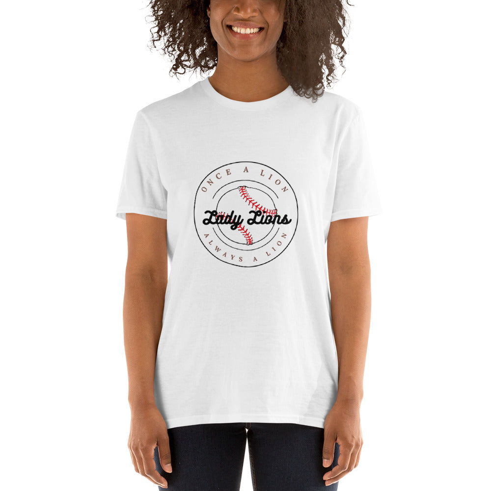 Lions Short-Sleeve Unisex T-Shirt (Lady Lions Softball)