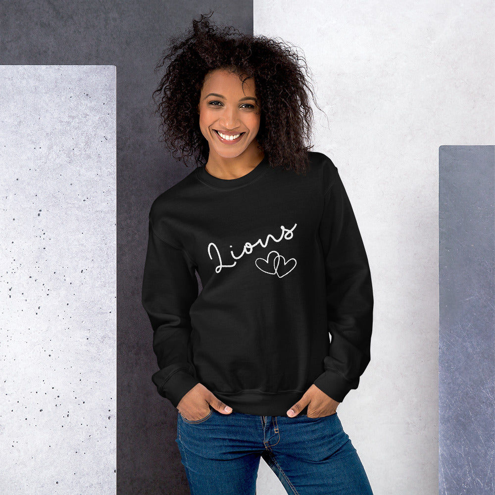 Lions Boyfriend Sweatshirt (Simple Cursive)