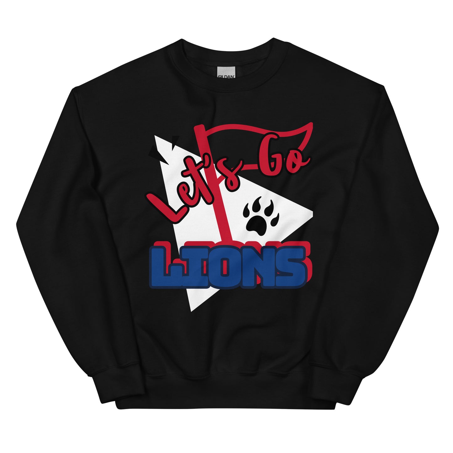 Lions Boyfriend Sweatshirt (Flag Lets Go)