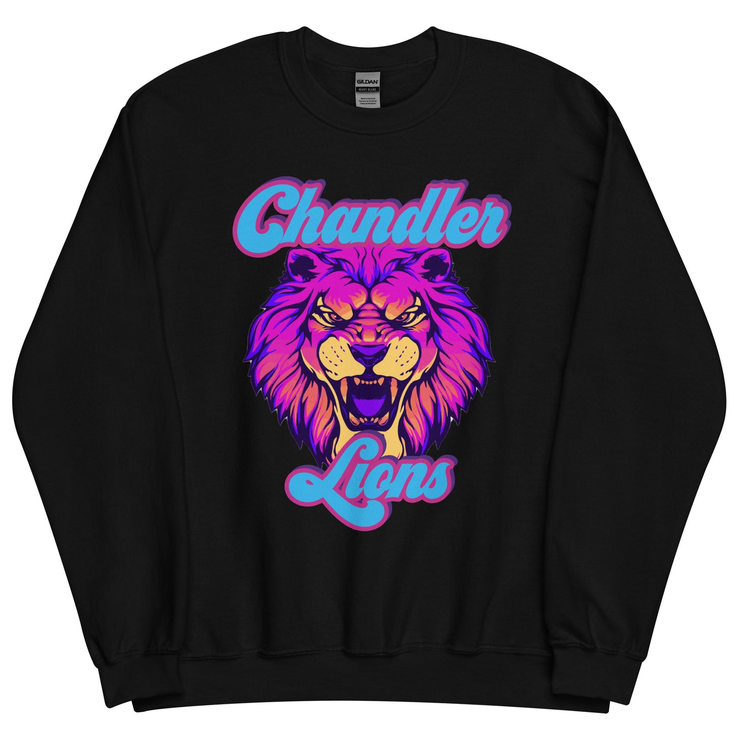 Chandler Lions Unisex Sweatshirt (Neon Retro)