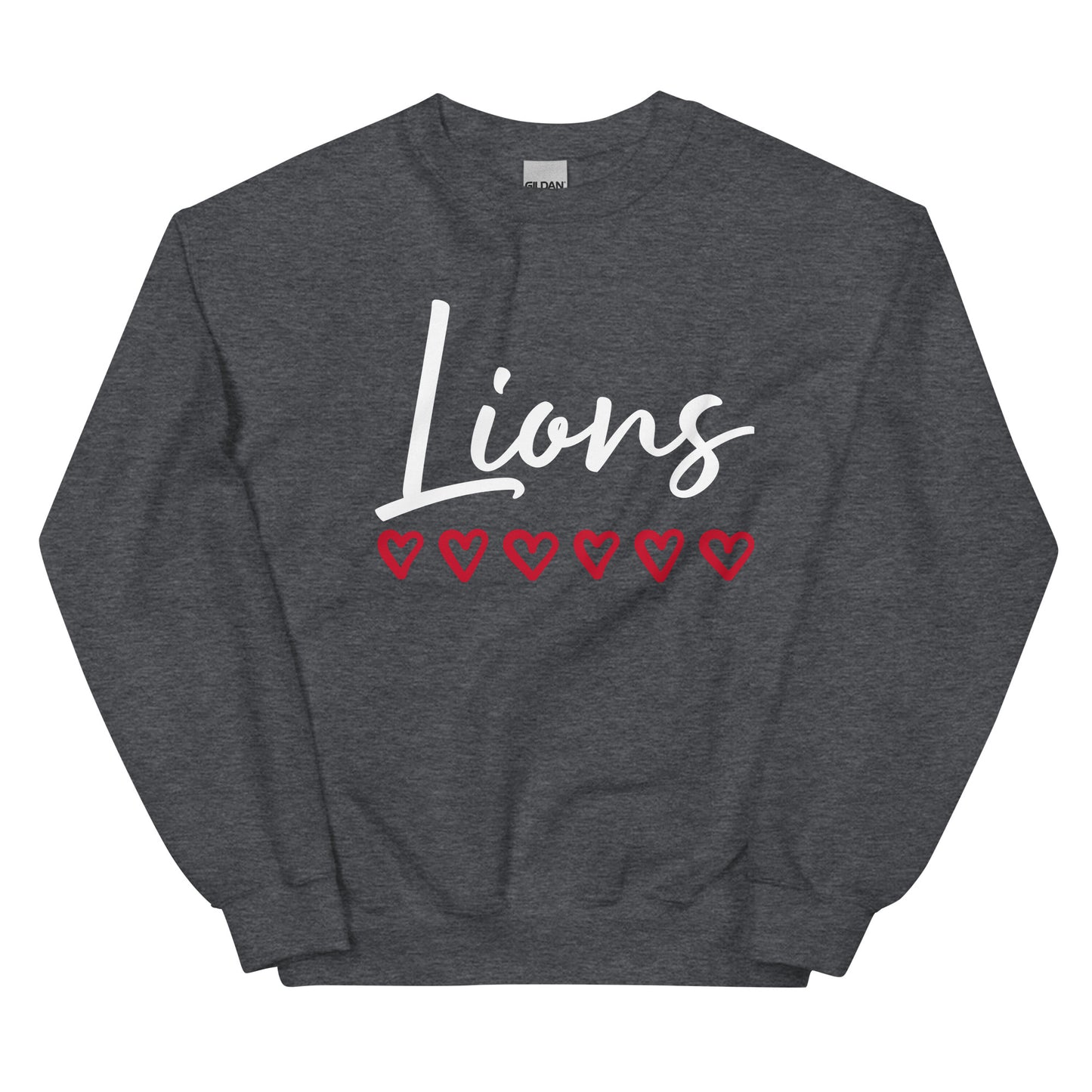 Lions Boyfriend Sweatshirt (Hearts)