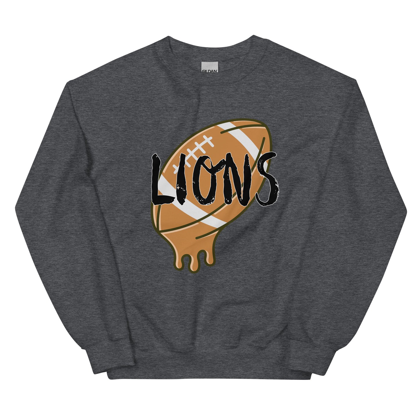 Lions Boyfriend Sweatshirt (Melting Football)