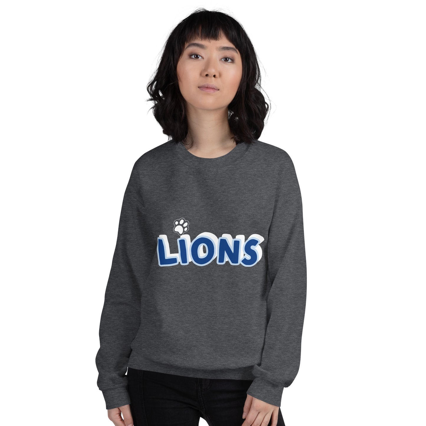 Lions Boyfriend Sweatshirt (Paw Dot)