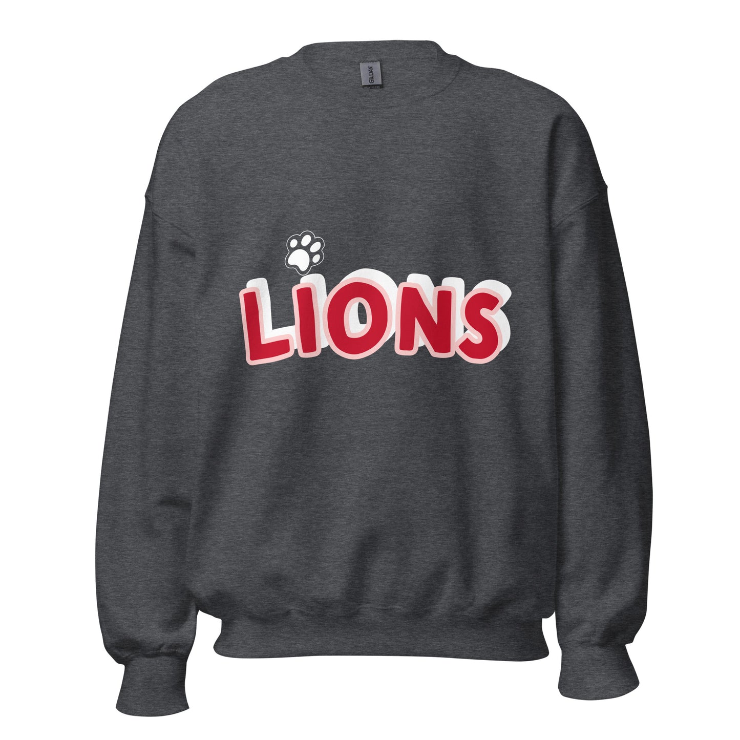 Lions Boyfriend Sweatshirt (Paw Dot)