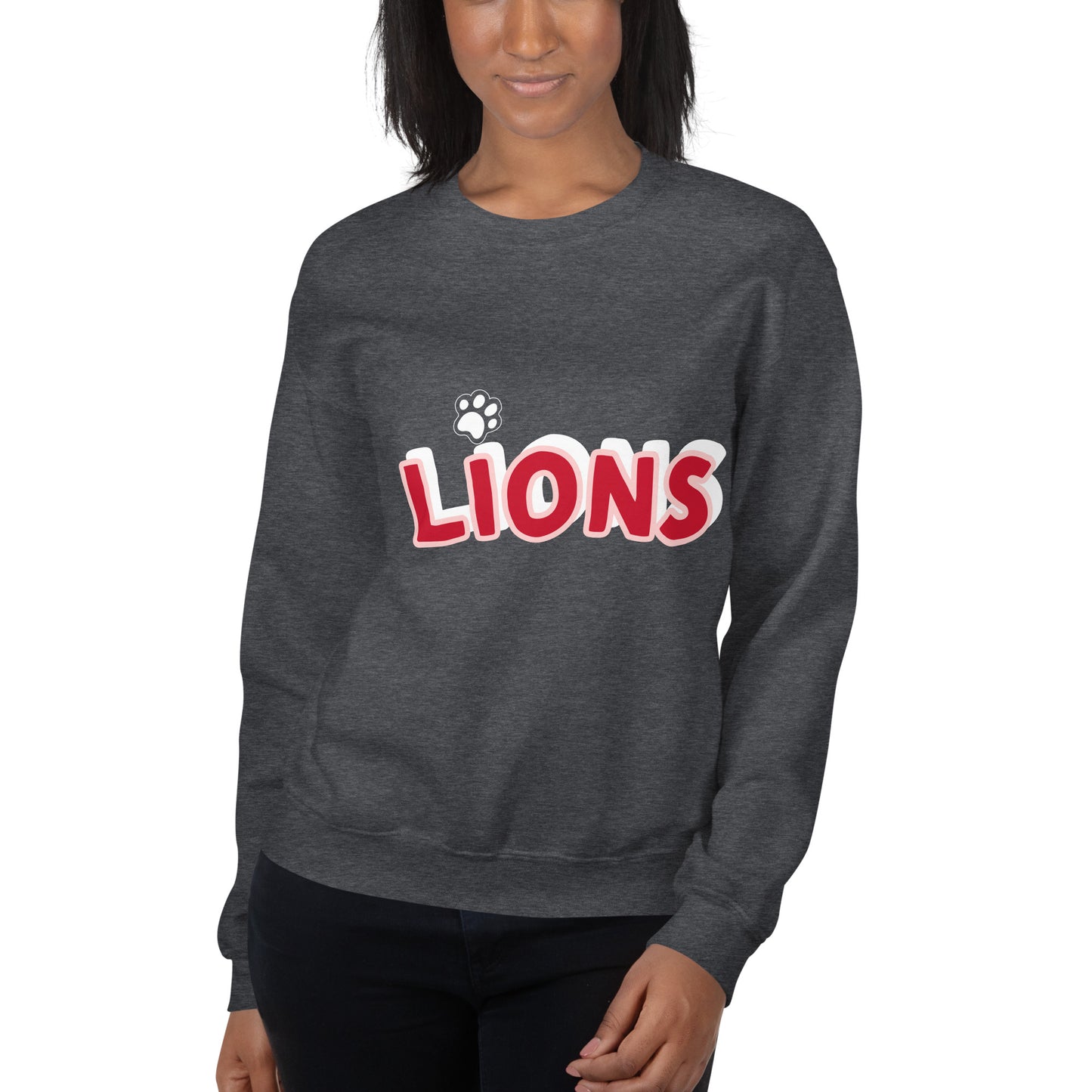 Lions Boyfriend Sweatshirt (Paw Dot)