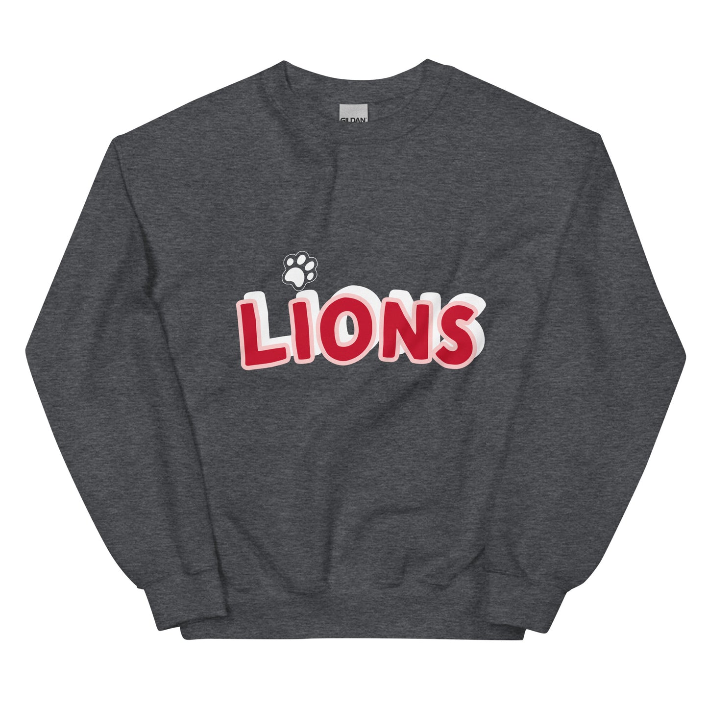 Lions Boyfriend Sweatshirt (Paw Dot)