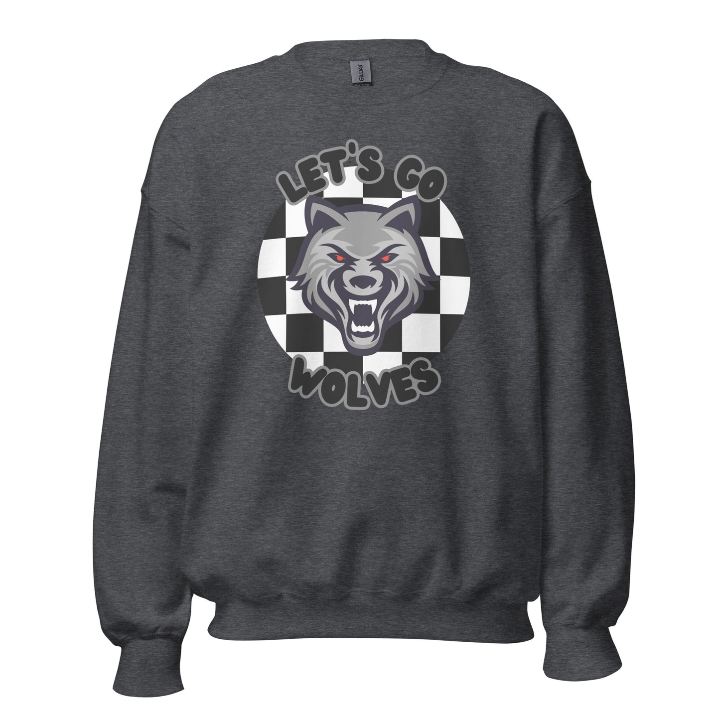 Wolves Unisex Sweatshirt (checkered)