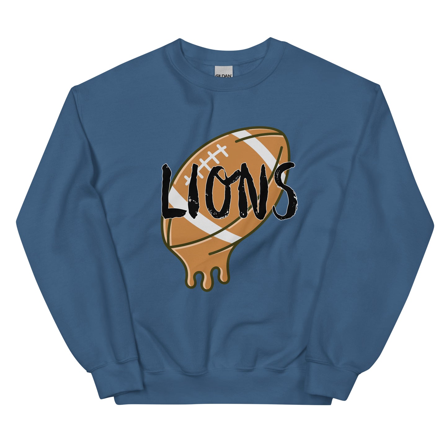 Lions Boyfriend Sweatshirt (Melting Football)