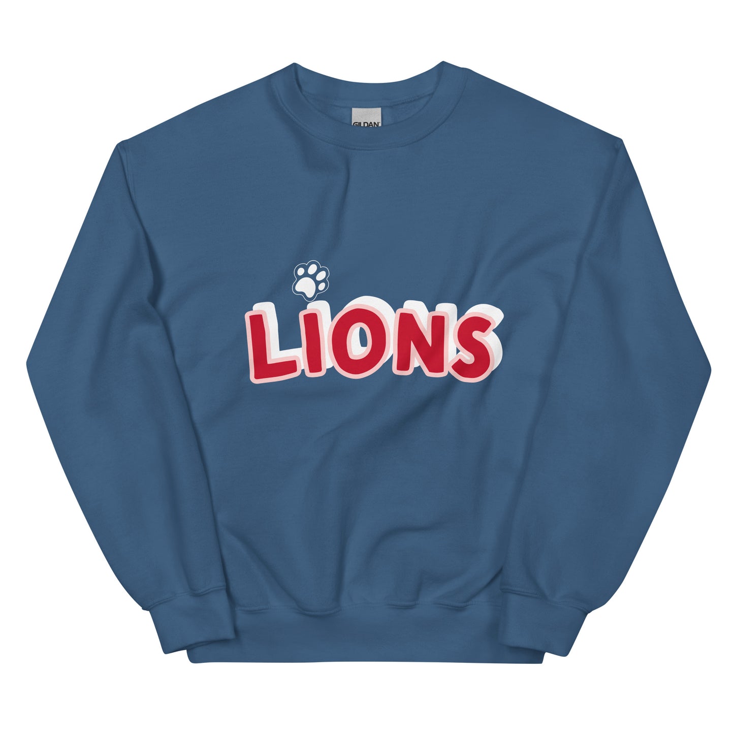 Lions Boyfriend Sweatshirt (Paw Dot)