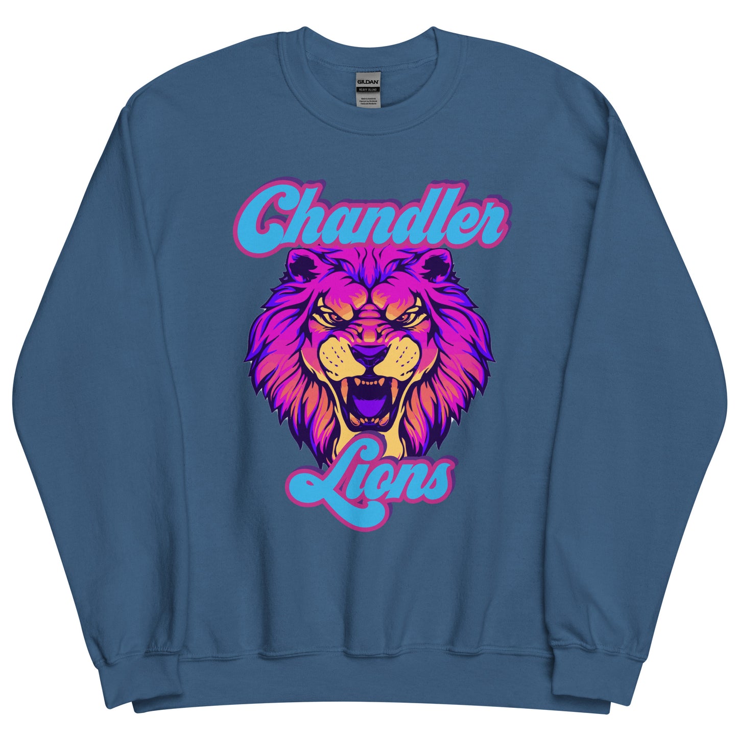 Chandler Lions Unisex Sweatshirt (Neon Retro)